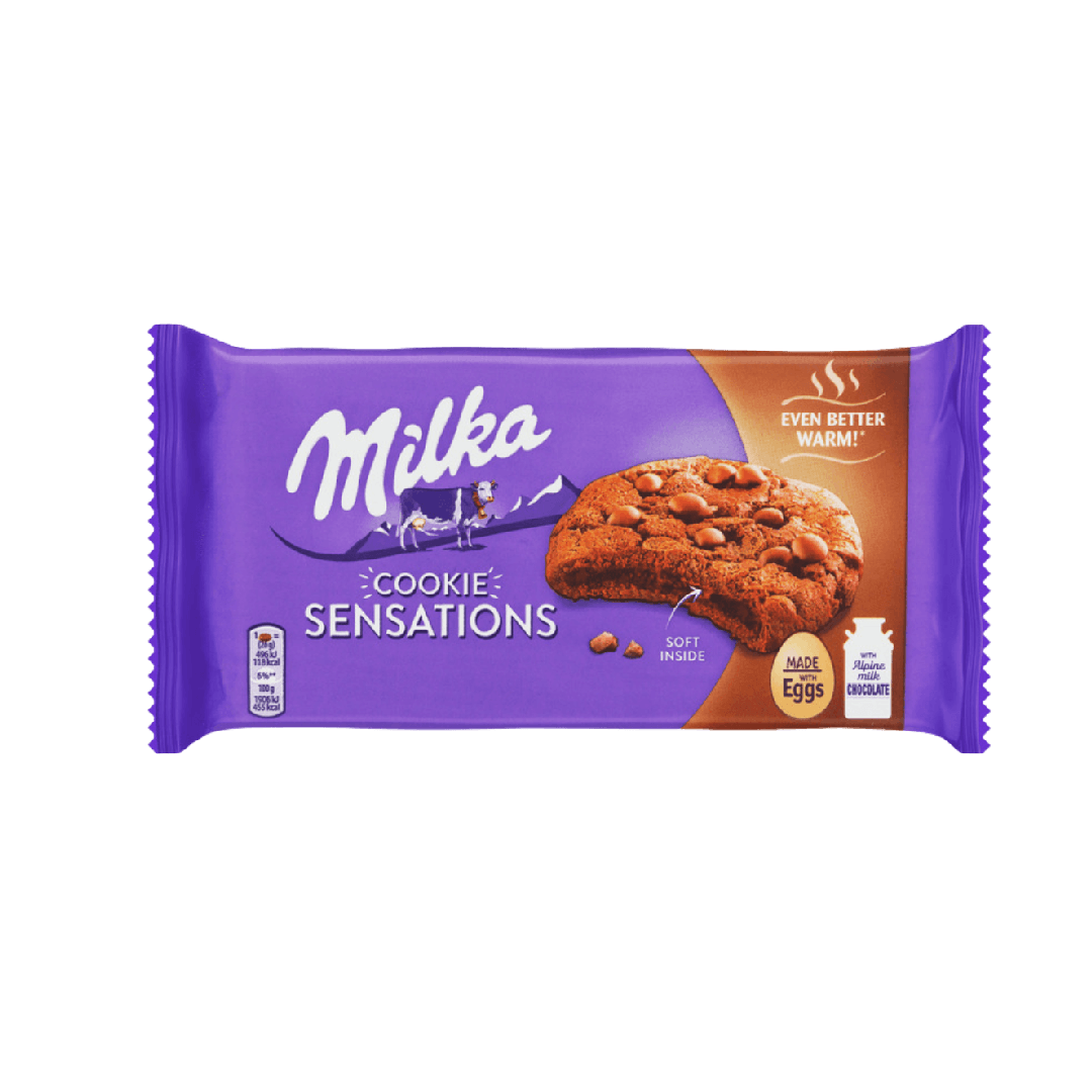 Biscoito Milka Cookies Sensations Sortido 156g